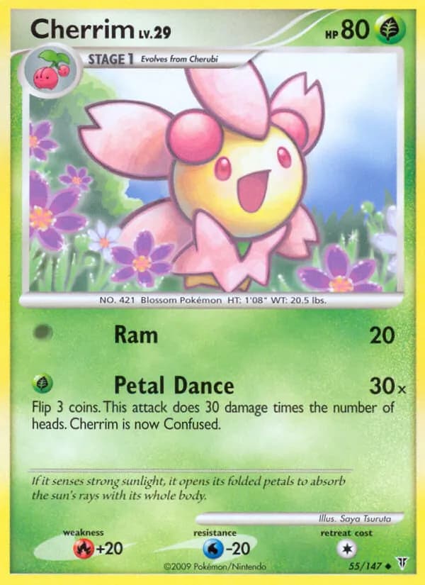 Cherrim card in English