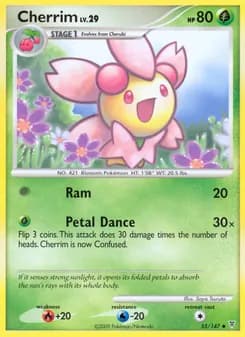 Cherrim card in English