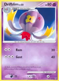 Drifblim card in English