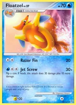 Floatzel card in English