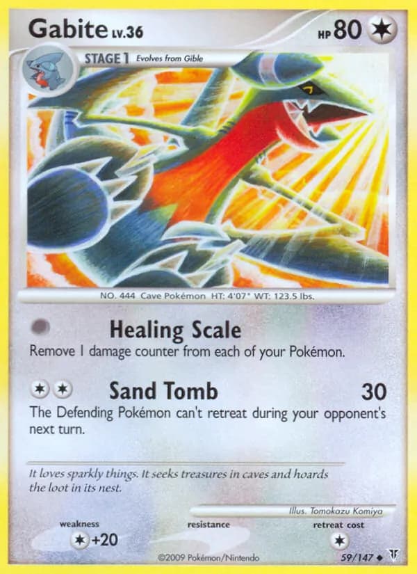 Gabite card in English