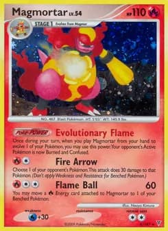 Magmortar card in English