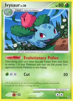 Ivysaur card in English