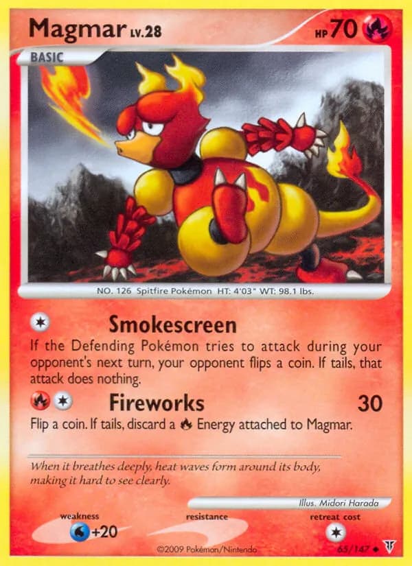 Magmar card in English