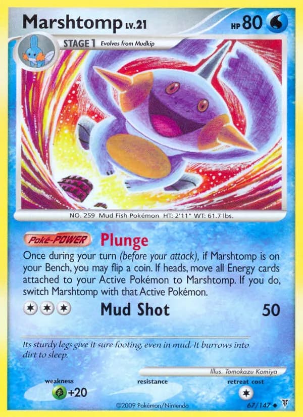 Marshtomp card in English