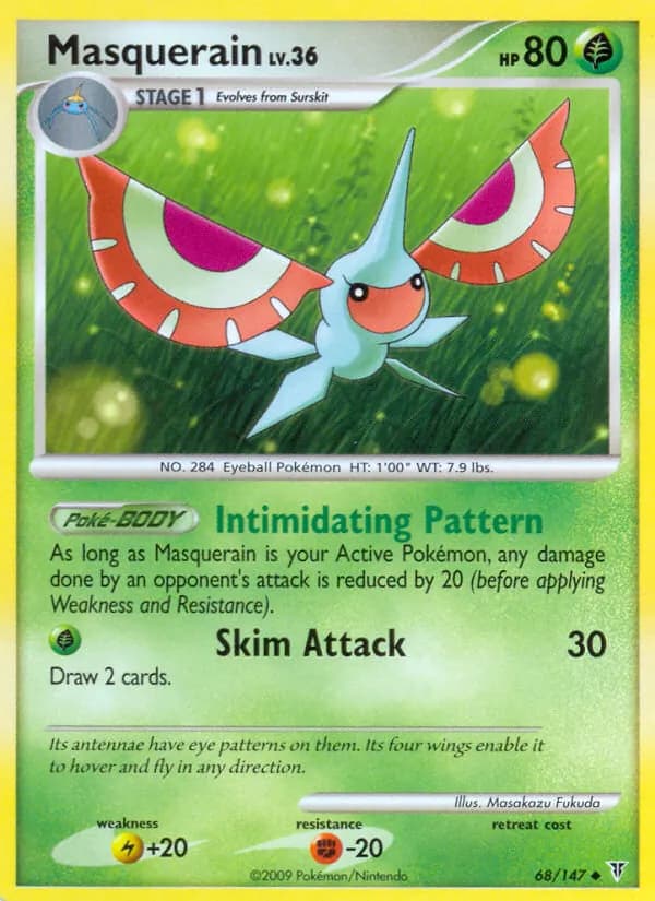Masquerain card in English