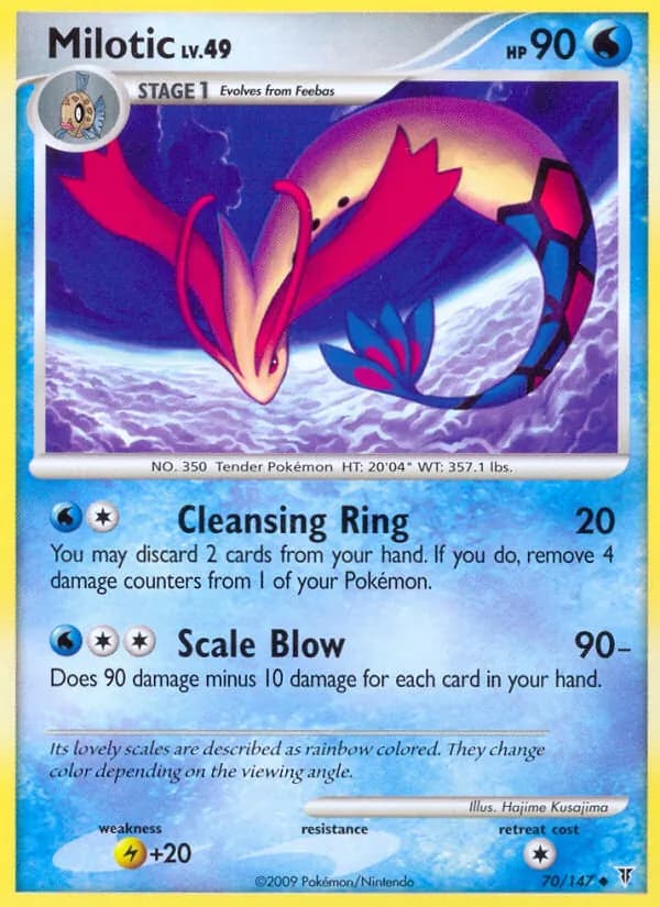 Milotic card in English