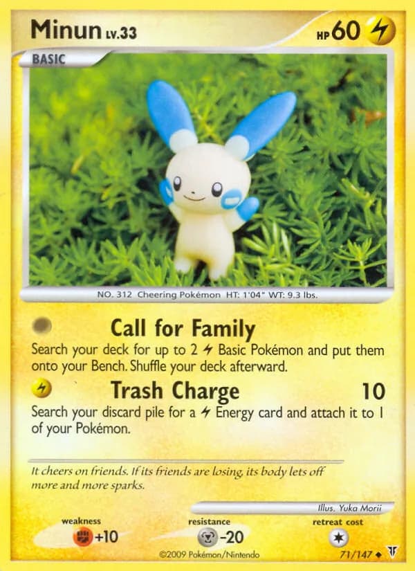 Minun card in English