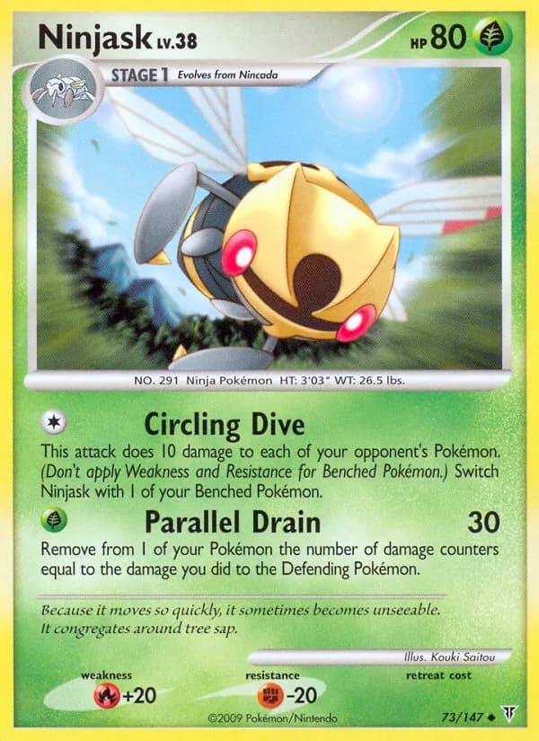 Ninjask card in English
