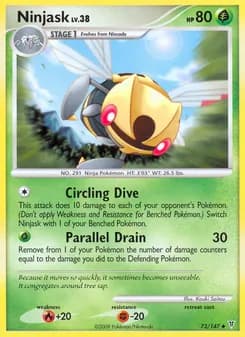 Ninjask card in English