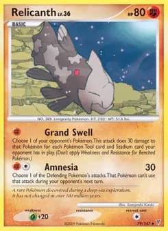 Relicanth card in English