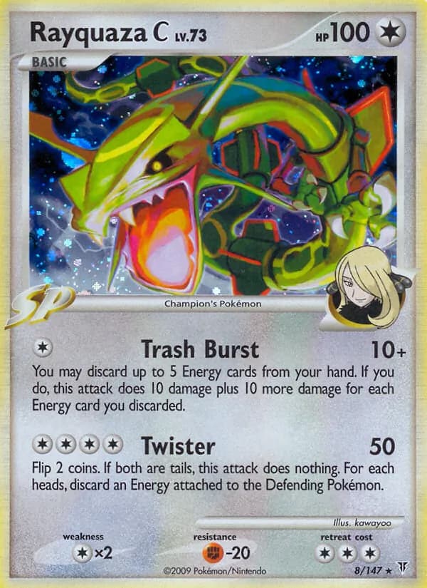 Rayquaza C card in English