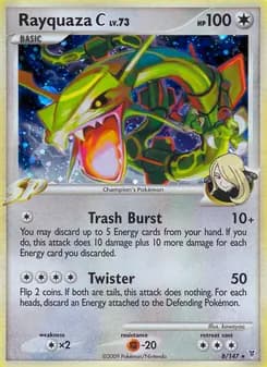 Rayquaza C card in English
