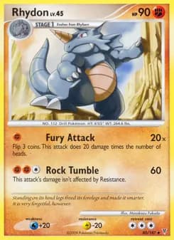 Rhydon card in English