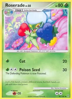Roserade card in English