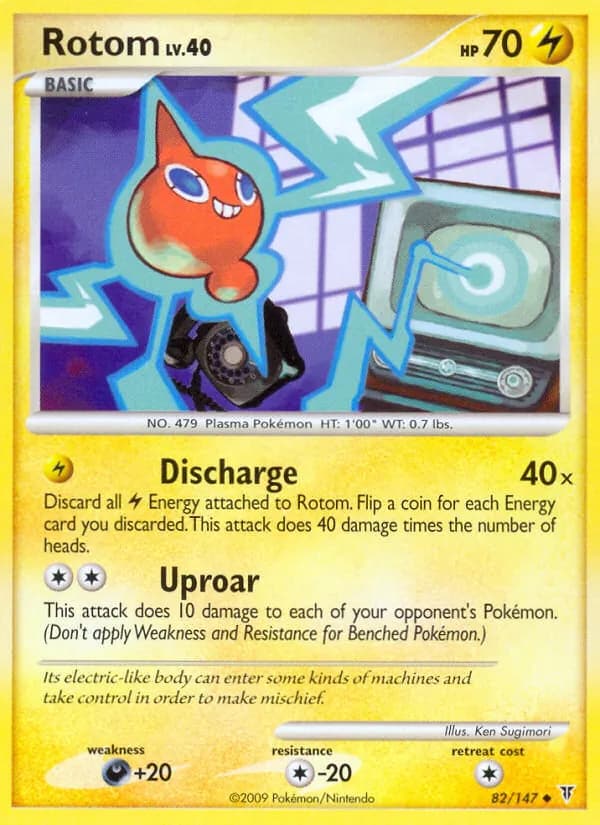 Rotom card in English