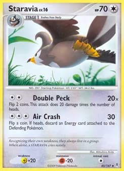 Staravia card in English