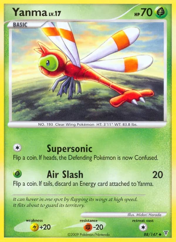 Yanma card in English