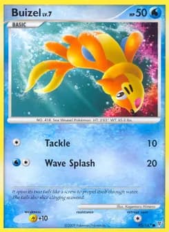 Buizel card in English