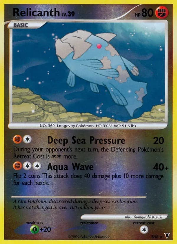 Relicanth card in English