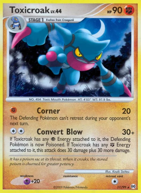 Toxicroak card in English