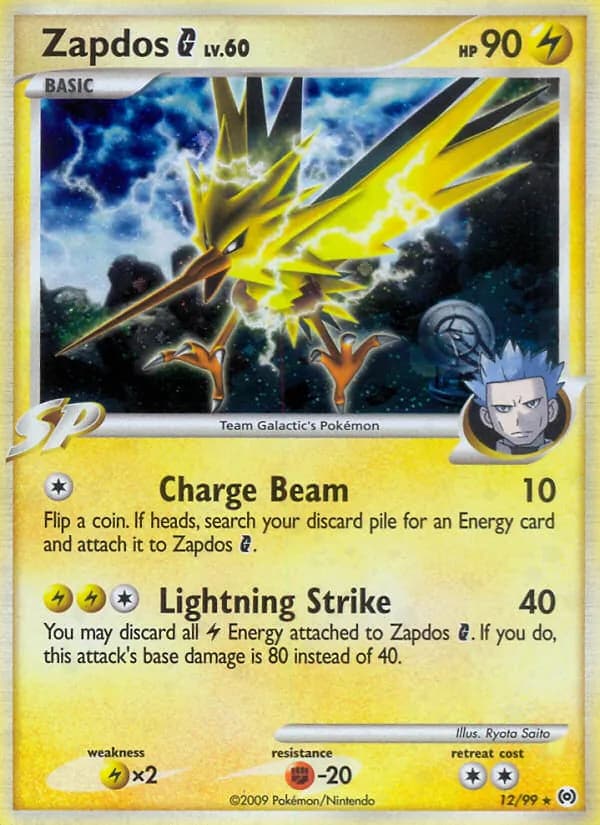 Zapdos card in English
