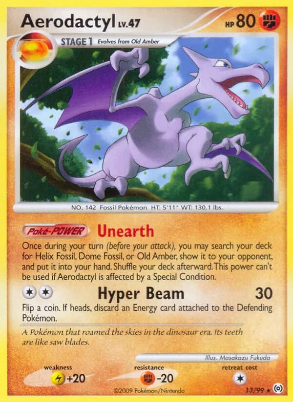 Aerodactyl card in English
