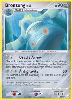 Bronzong card in English