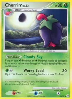 Cherrim card in English