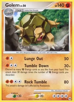 Golem card in English