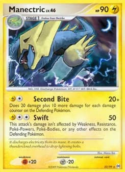 Manectric card in English
