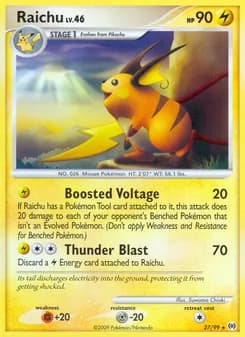 Raichu card in English