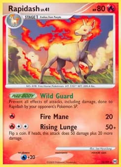 Rapidash card in English