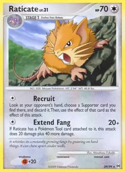 Raticate card in English