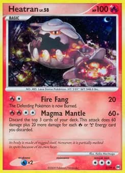 Heatran card in English