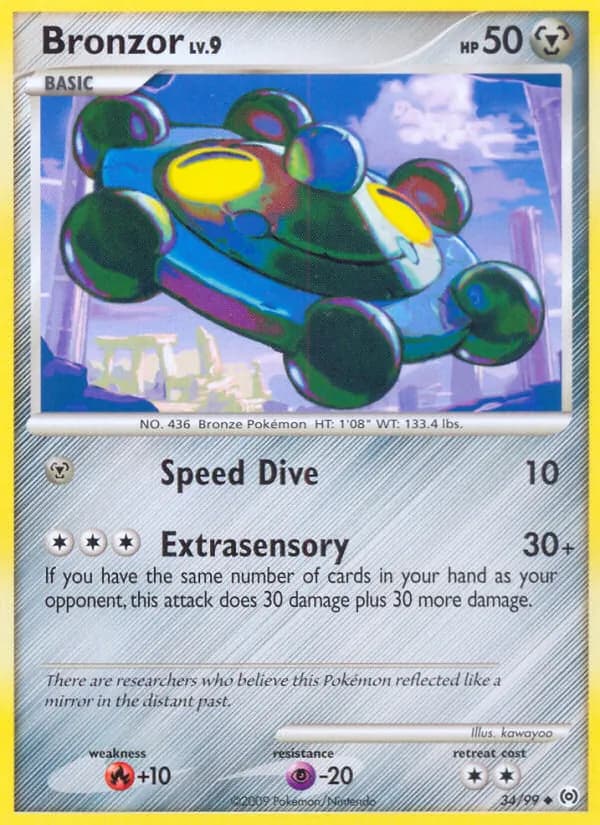 Bronzor card in English
