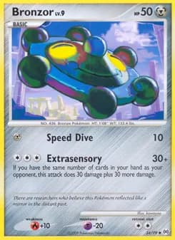 Bronzor card in English