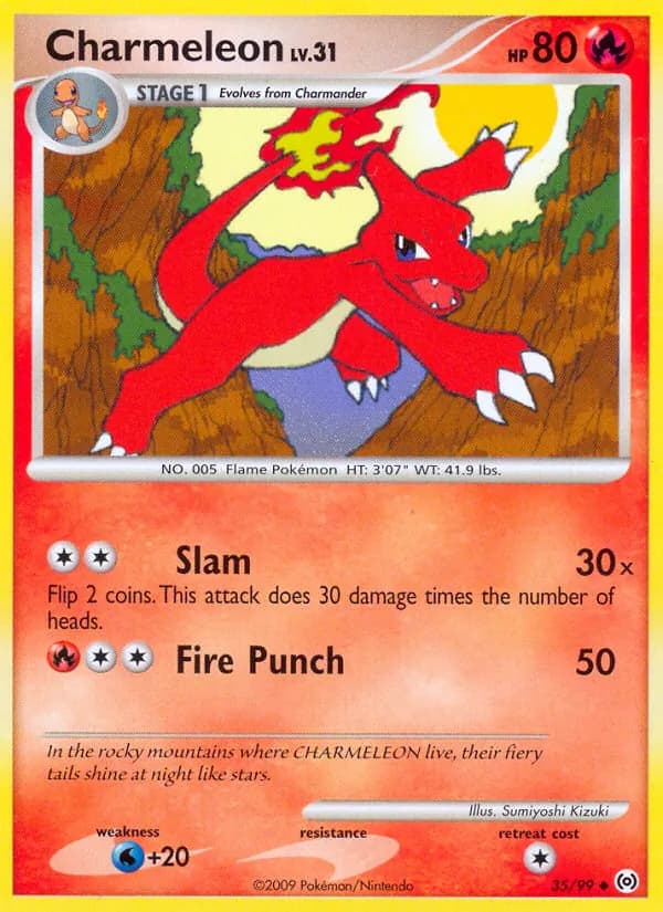 Charmeleon card in English