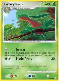 Grovyle card in English