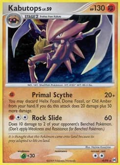 Kabutops card in English