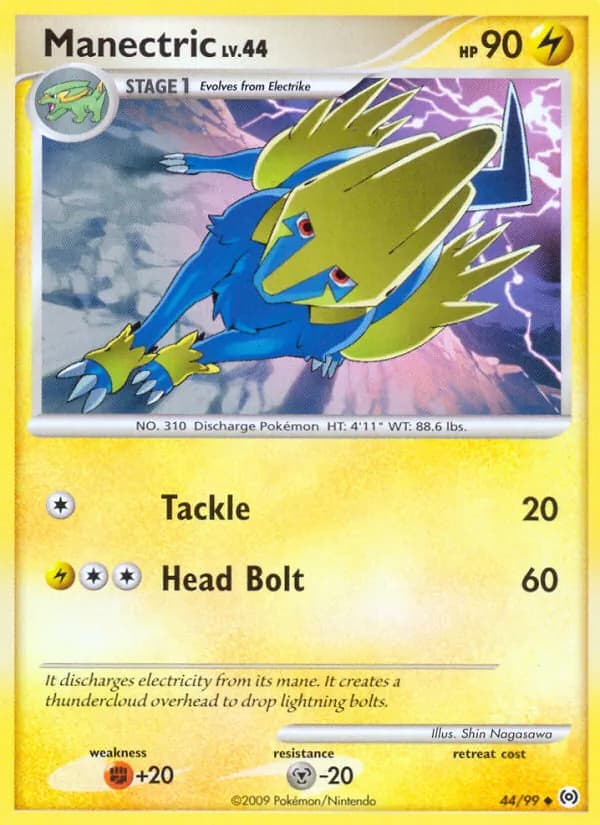 Manectric card in English