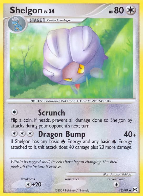 Shelgon card in English