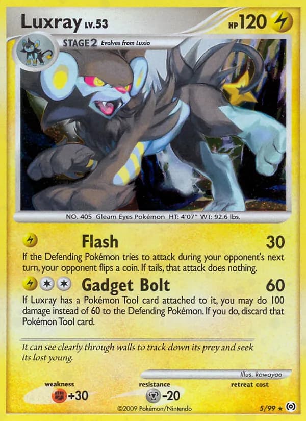 Luxray card in English
