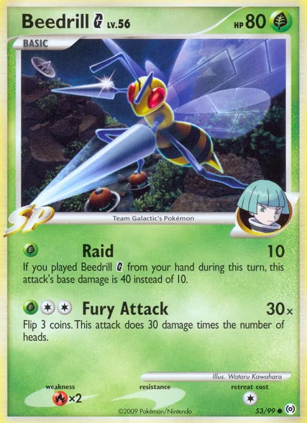 Beedrill card in English