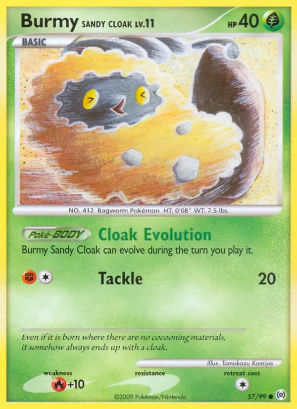 Burmy Sandy Cloak card in English