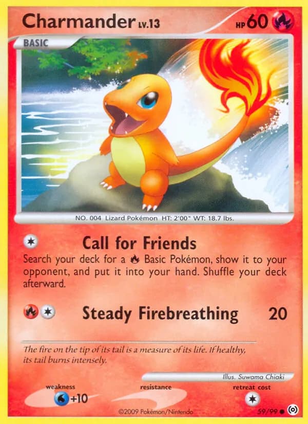 Charmander card in English