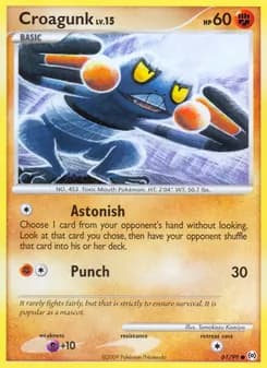 Croagunk card in English