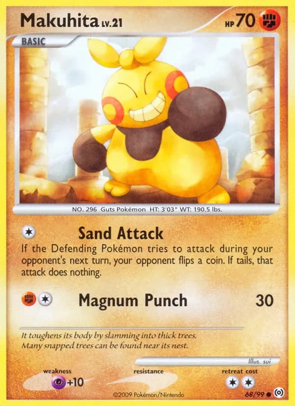 Makuhita card in English