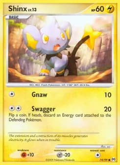 Shinx card in English