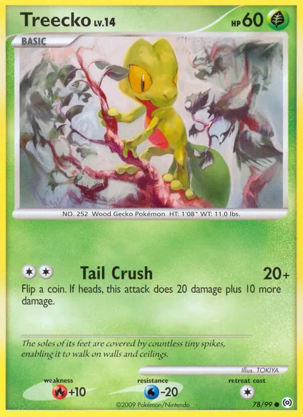 Treecko card in English